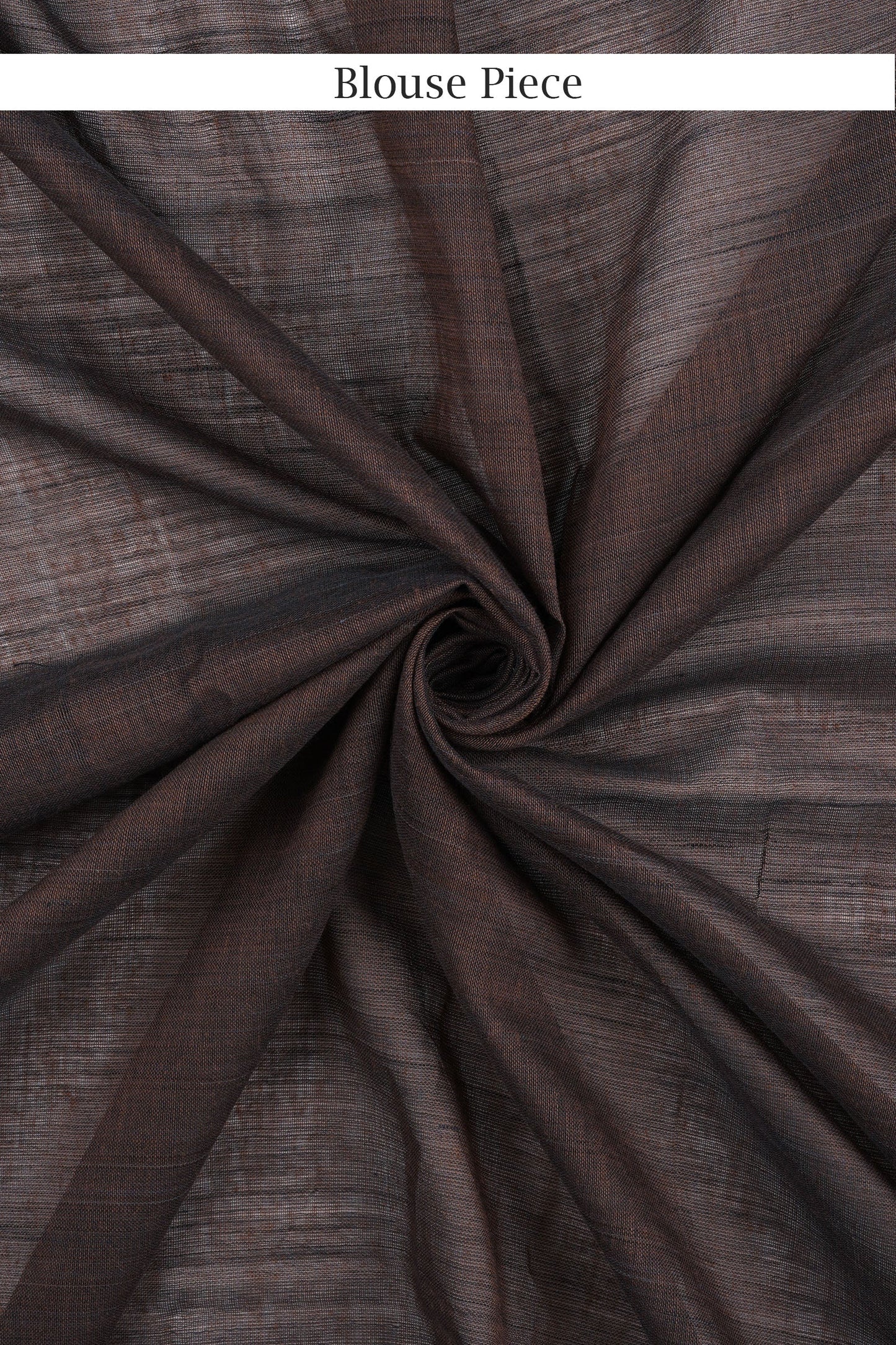 Teejh Savali Brown Mulmul Saree