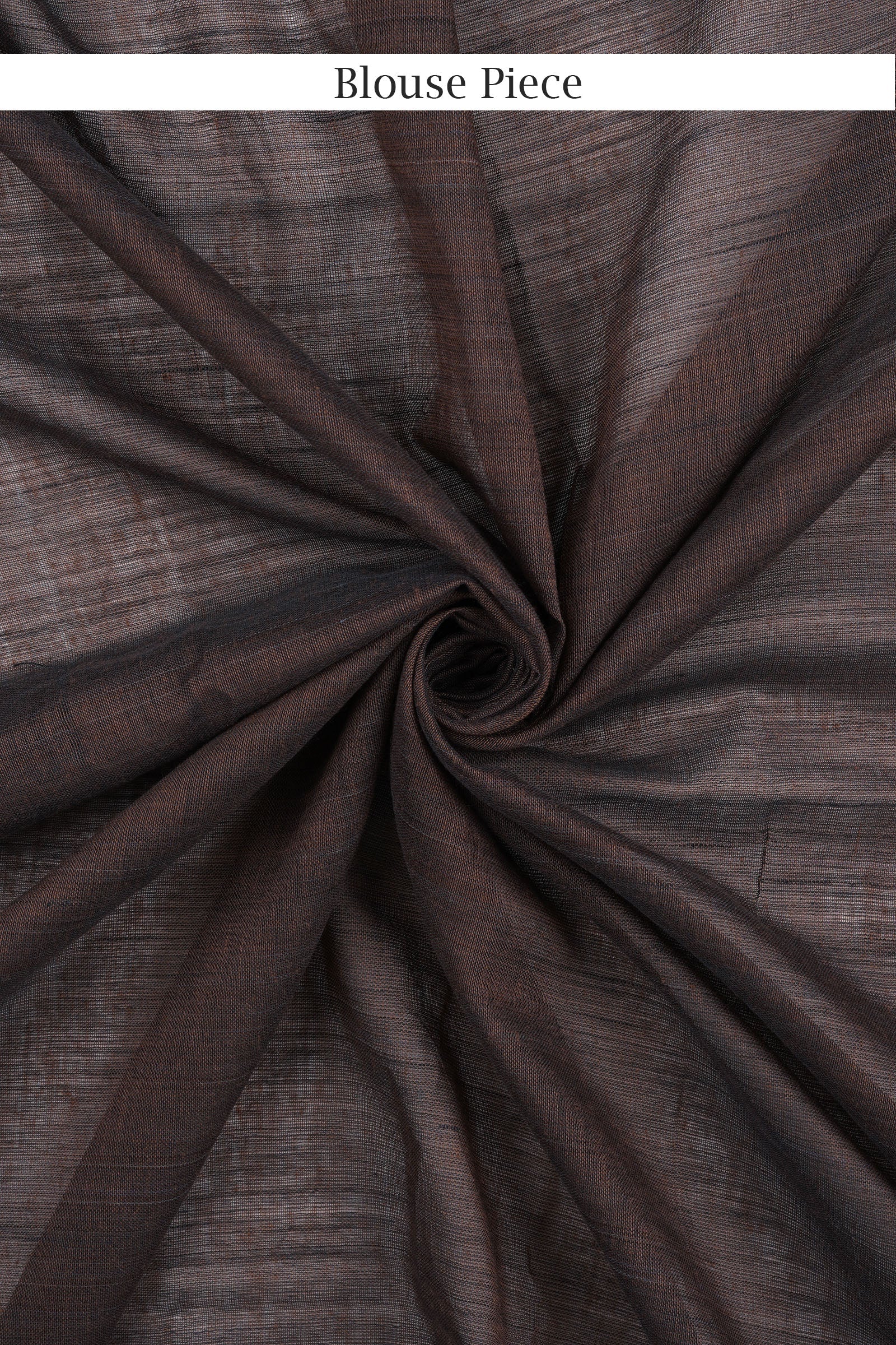 Teejh Savali Brown Mulmul Saree