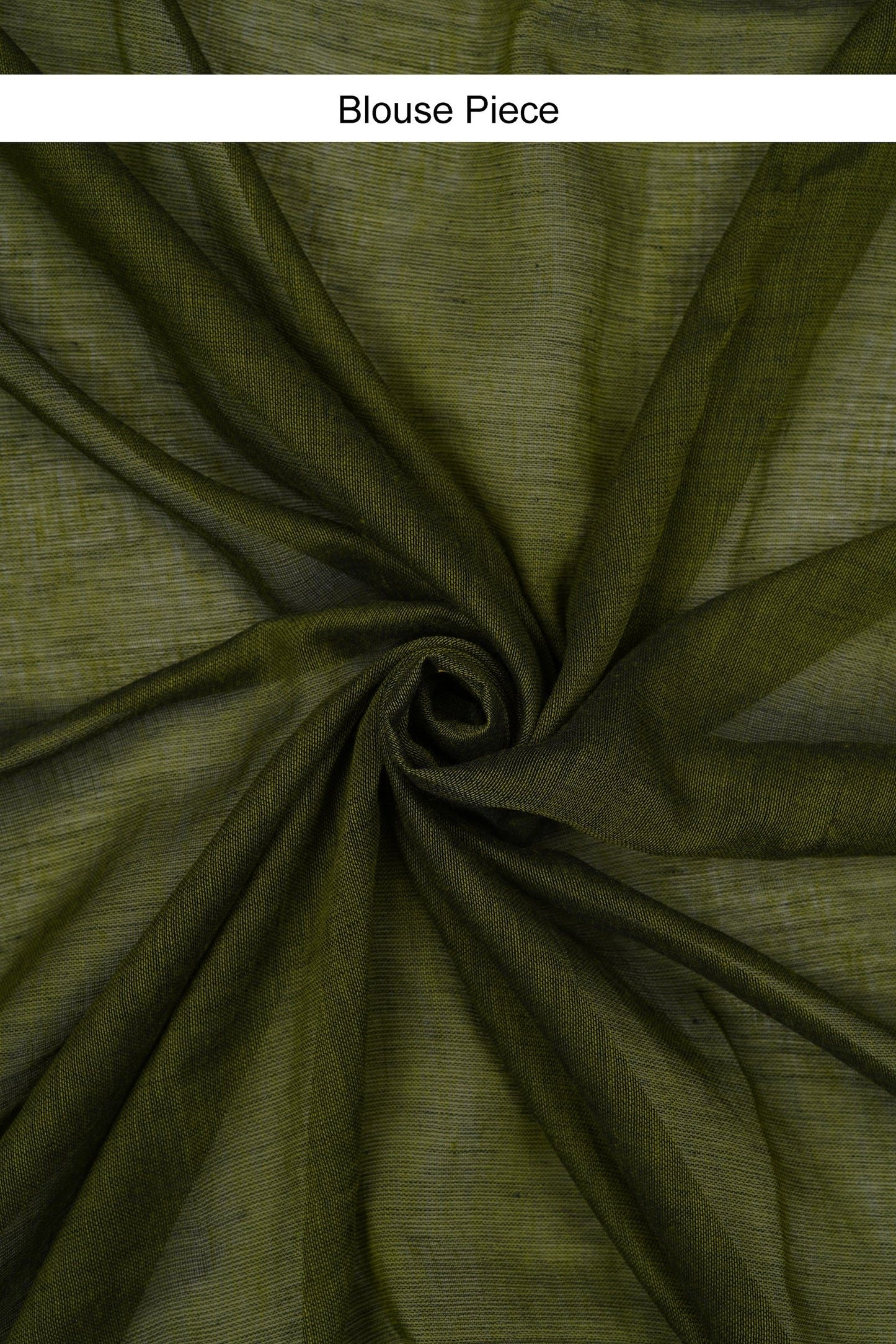 Teejh Varuni Blue & Olive Green Mulmul Saree