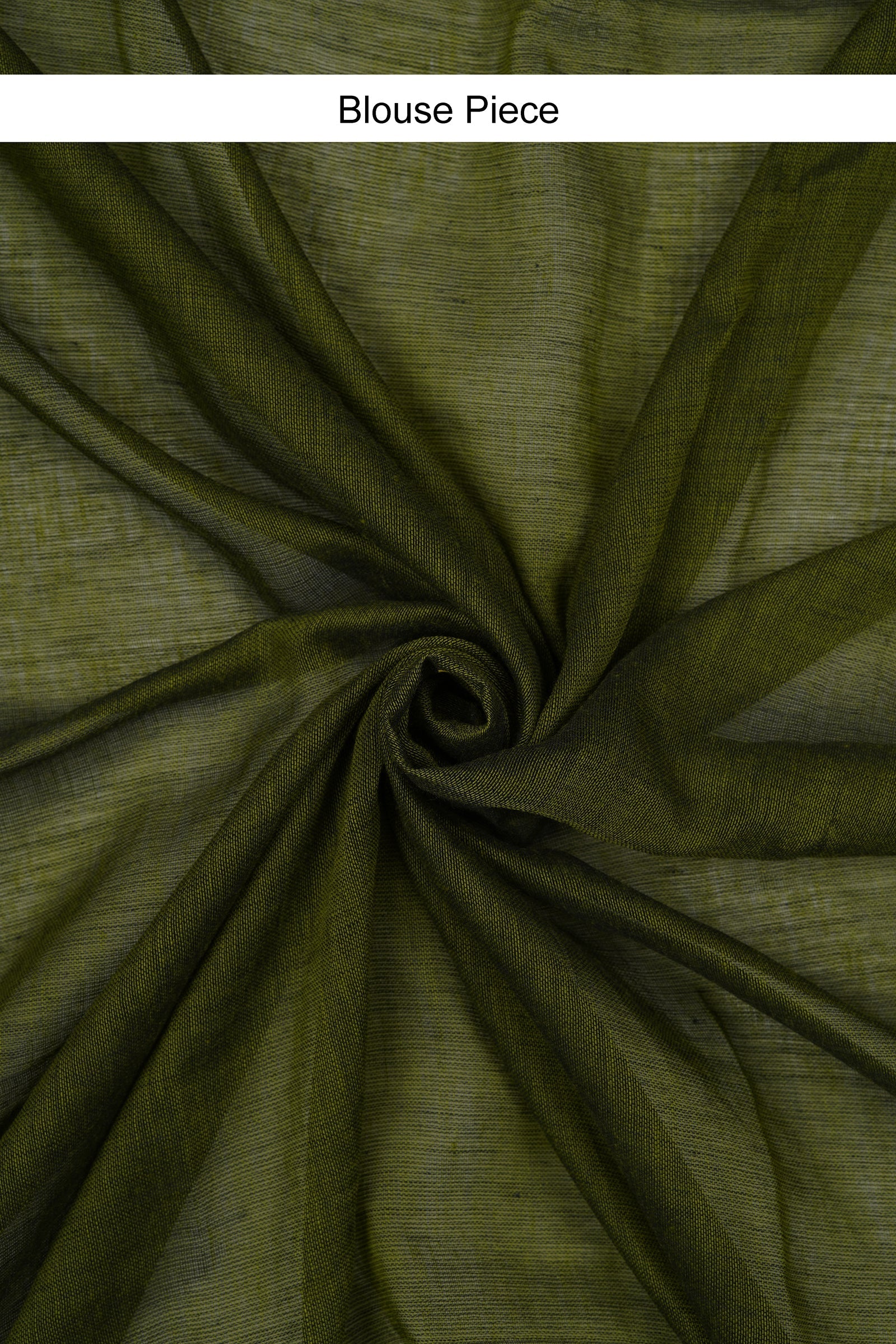 Teejh Varuni Blue & Olive Green Mulmul Saree