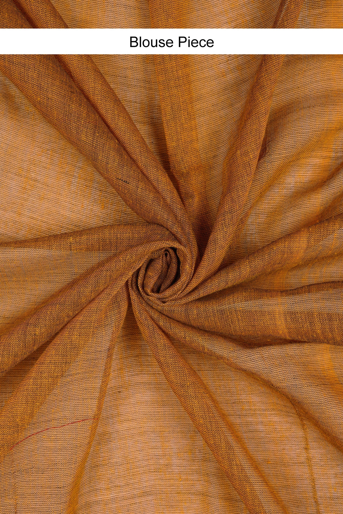 Teejh Takshi Mustard Yellow Mulmul Saree