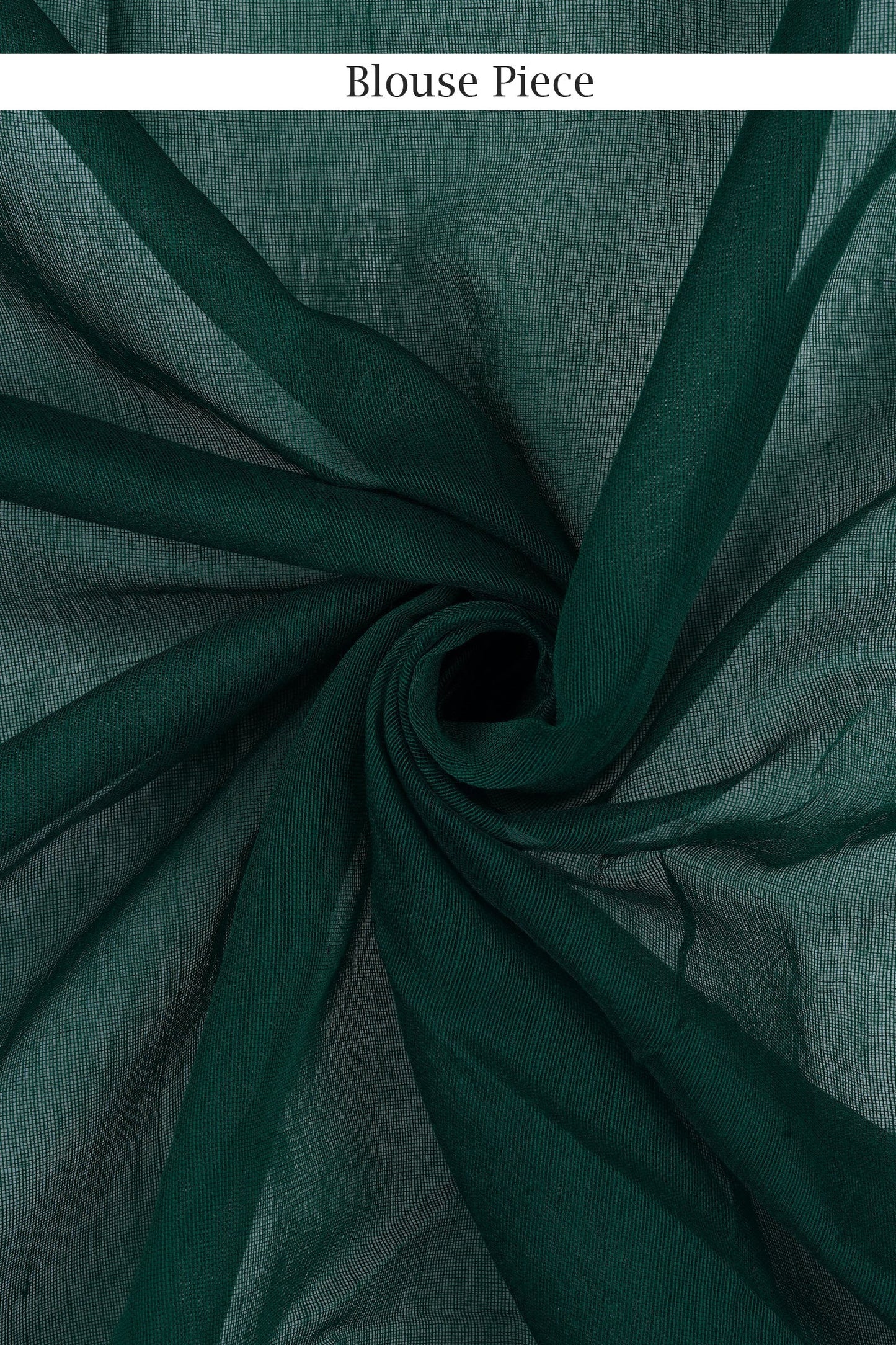 Teejh Zeenat Green Cotton Silk Saree