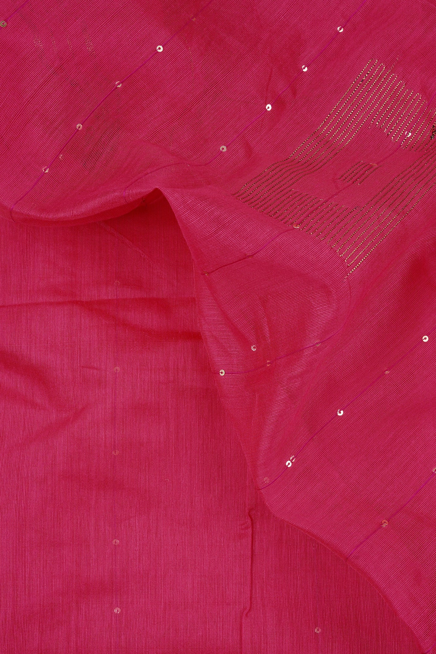 Teejh Zeenat Pink Cotton Silk Saree