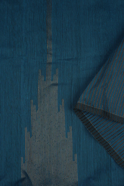 Teejh Rasiya Blue Cotton Silk Saree