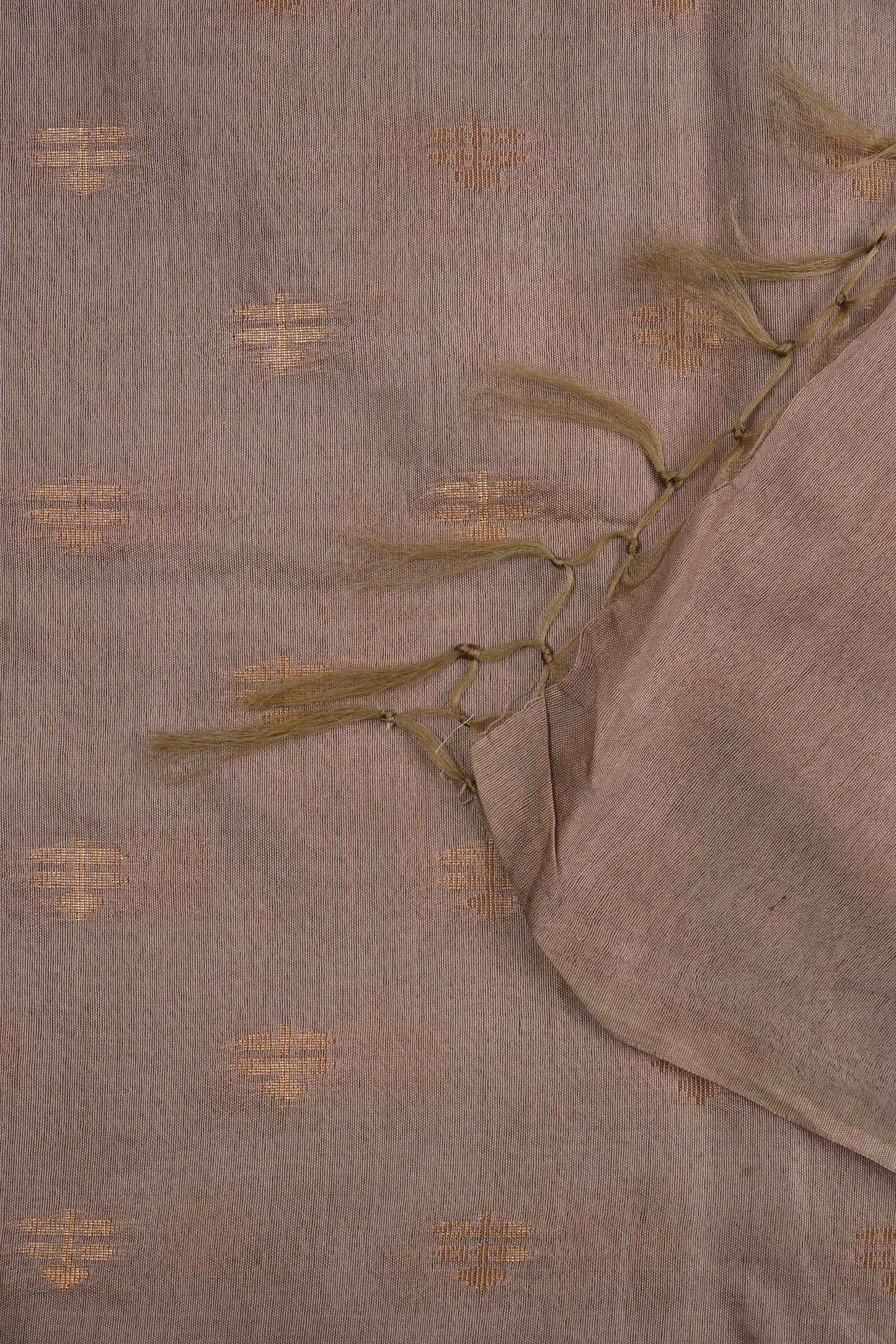 Teejh Lasya Beige Cotton Silk Saree