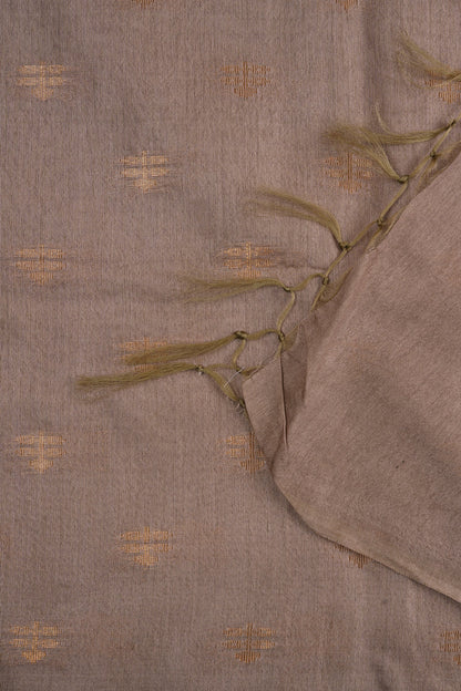 Teejh Lasya Beige Cotton Silk Saree