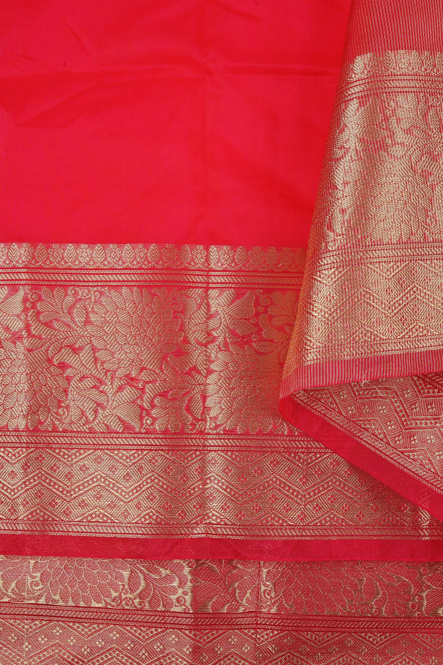 Teejh Zunaira Red Organza Saree