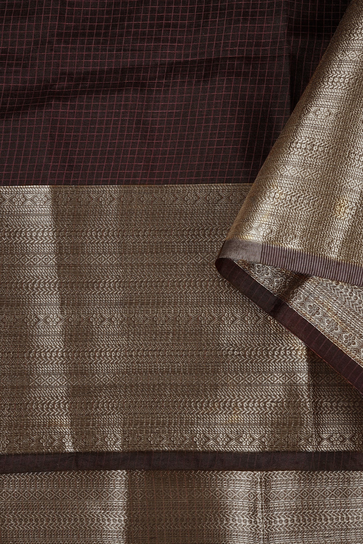 Teejh Samara Brown Organza Saree