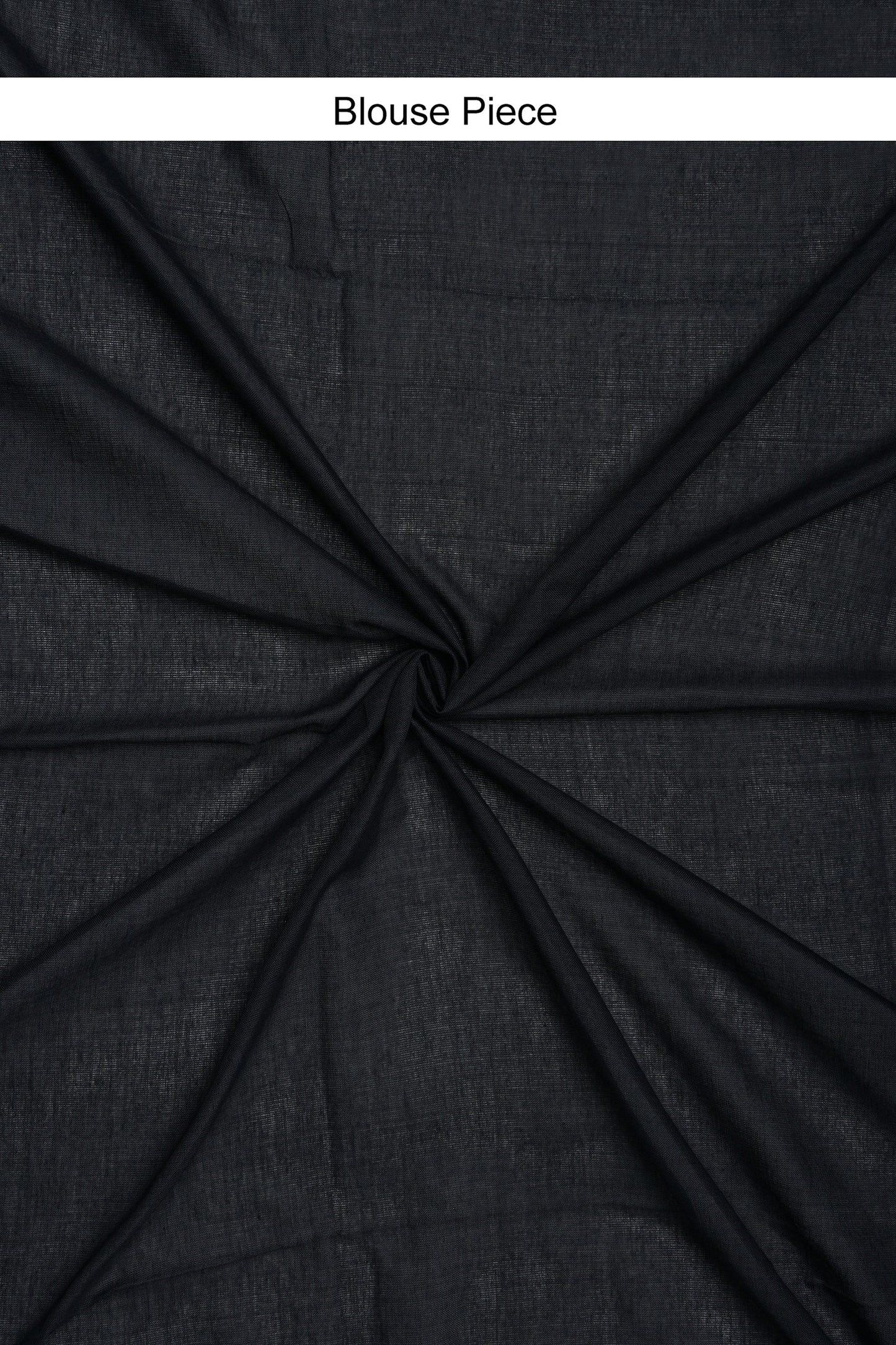 Teejh Dusk and Dawn Black Hand Woven Cotton Tissue  Saree with Blouse Piece