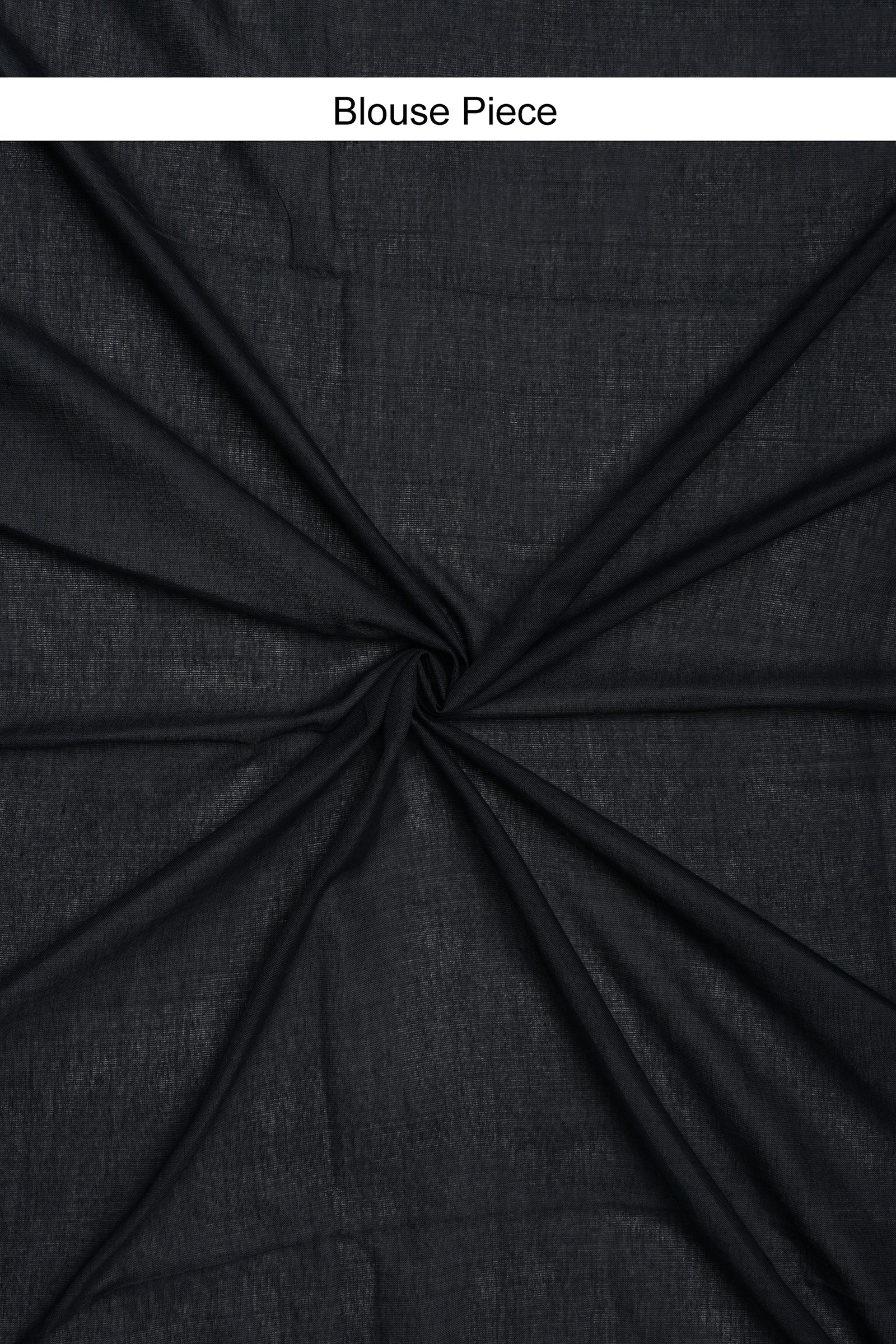 Teejh Dusk and Dawn Black Hand Woven Cotton Tissue  Saree with Blouse Piece