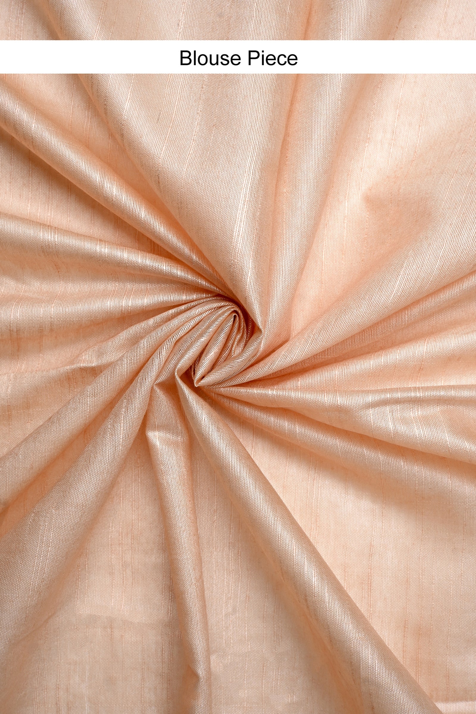 Teejh Gulrang Cream and Orange Silk Linen Saree with Blouse Piece