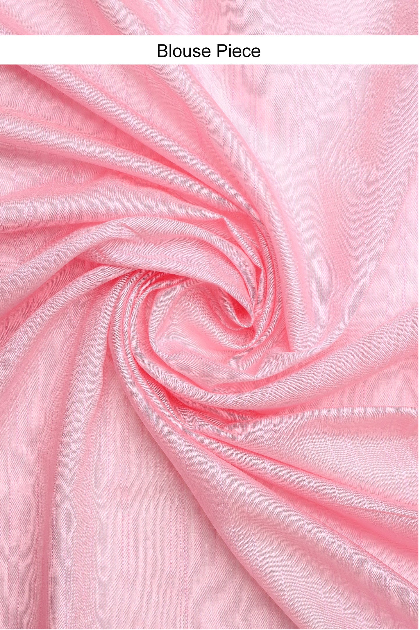 Teejh Amolika Pink Pure Silk Linen Saree With Blouse Piece