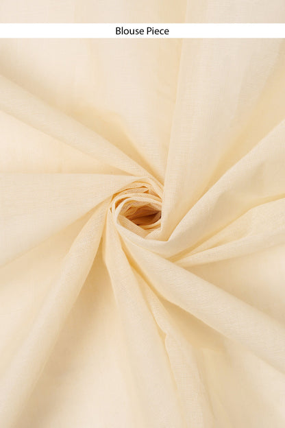 Teejh Kalyani White and Gold Kerala Cotton Kasavu Saree