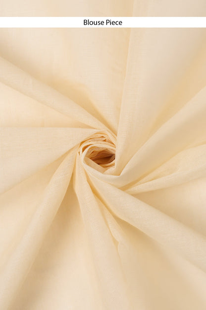 Teejh Arandhini White and Gold Kerala Cotton Kasavu Saree