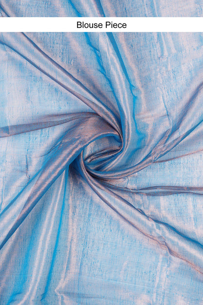 Teejh Trishika Dark Blue Tissue Saree