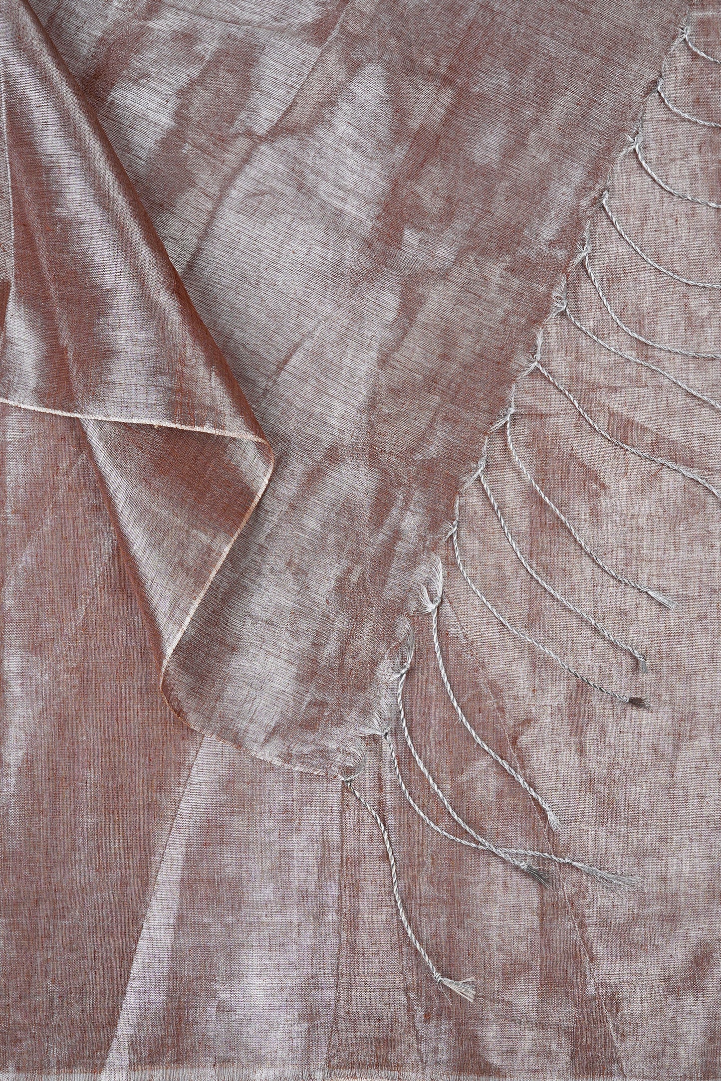 Teejh Trishika Champagne Tissue Saree