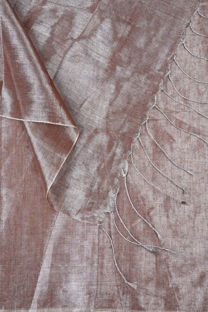 Teejh Trishika Champagne Tissue Saree