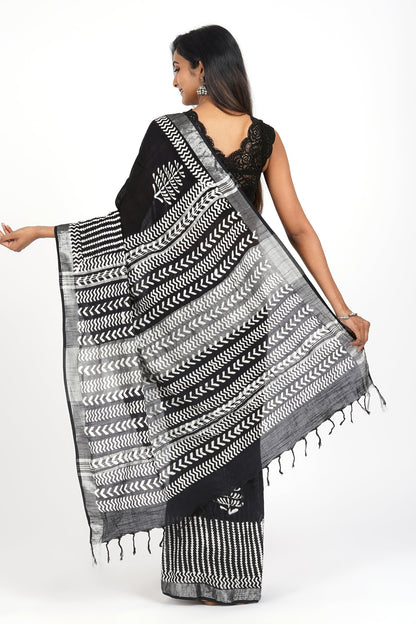 Teejh Radha Linen Saree