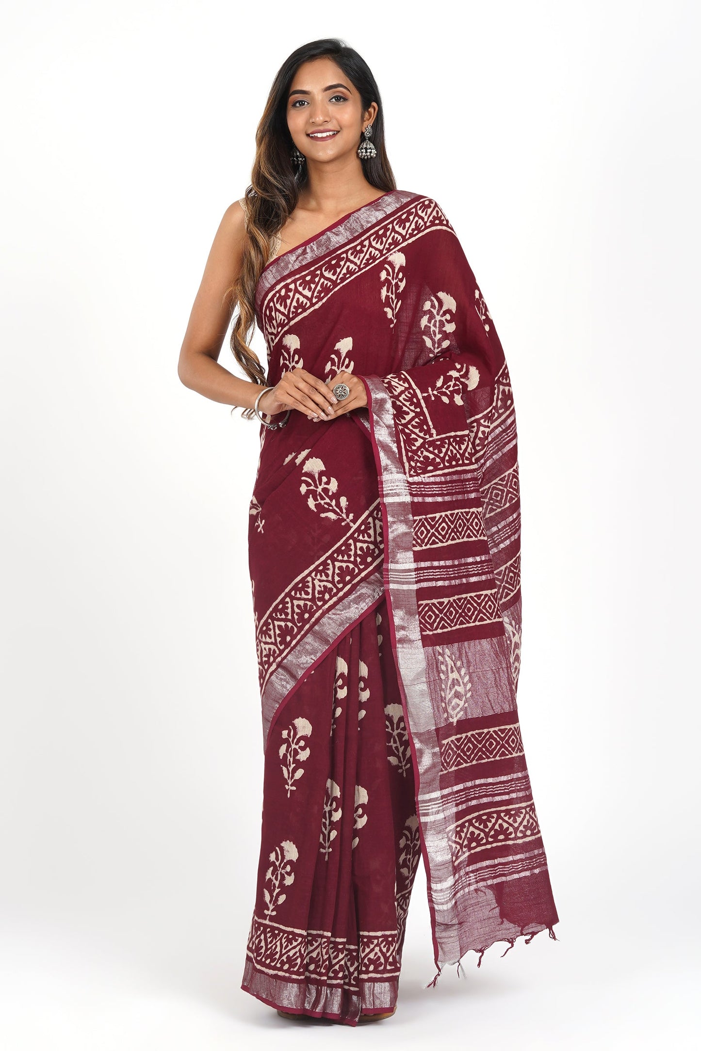 Teejh Saraswati Linen Saree