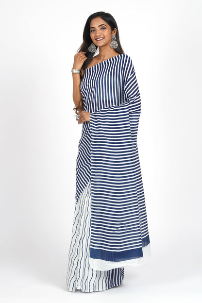 Teejh Vasanti Mulmul Cotton Saree