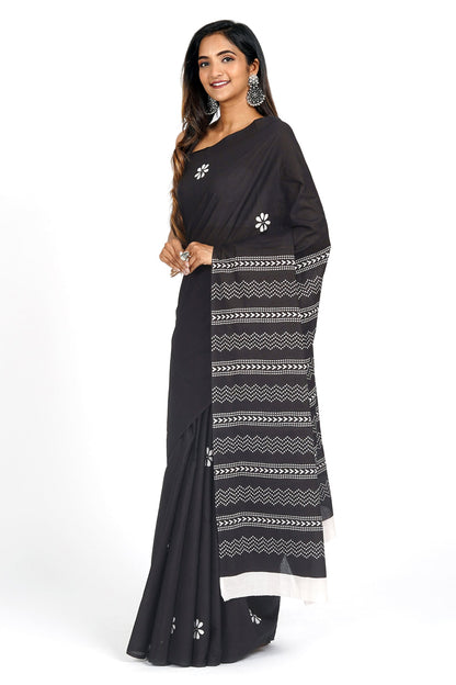 Teejh Shakuntala Mulmul Cotton Saree