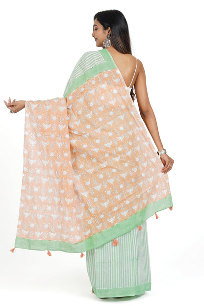 Teejh Sushma Mulmul Cotton Saree