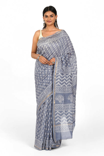 Teejh Pritha Chanderi Saree
