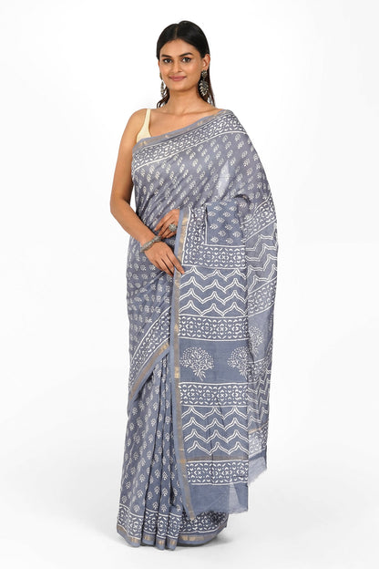 Teejh Pritha Chanderi Saree