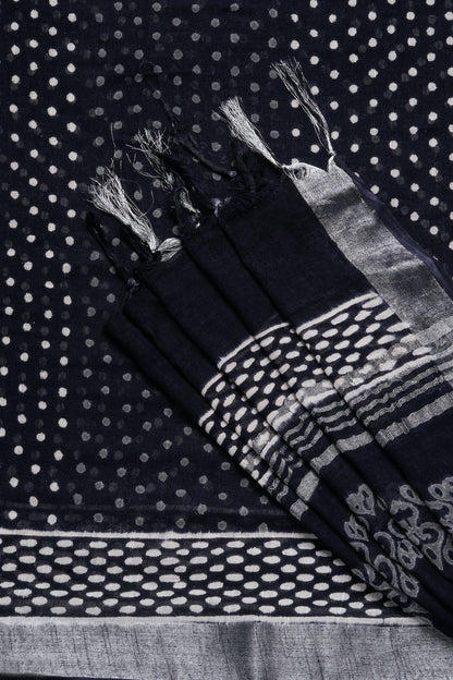 Teejh Linen Serenity Linen Saree