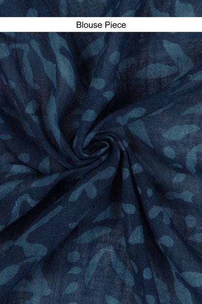Teejh Ethereal Navy Saree
