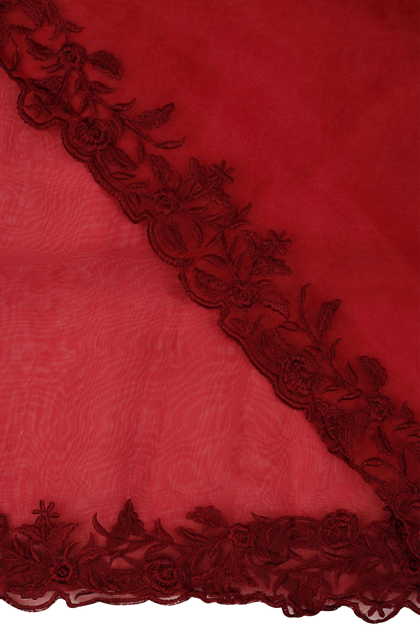Teejh Scarlet Whispers Organza Saree