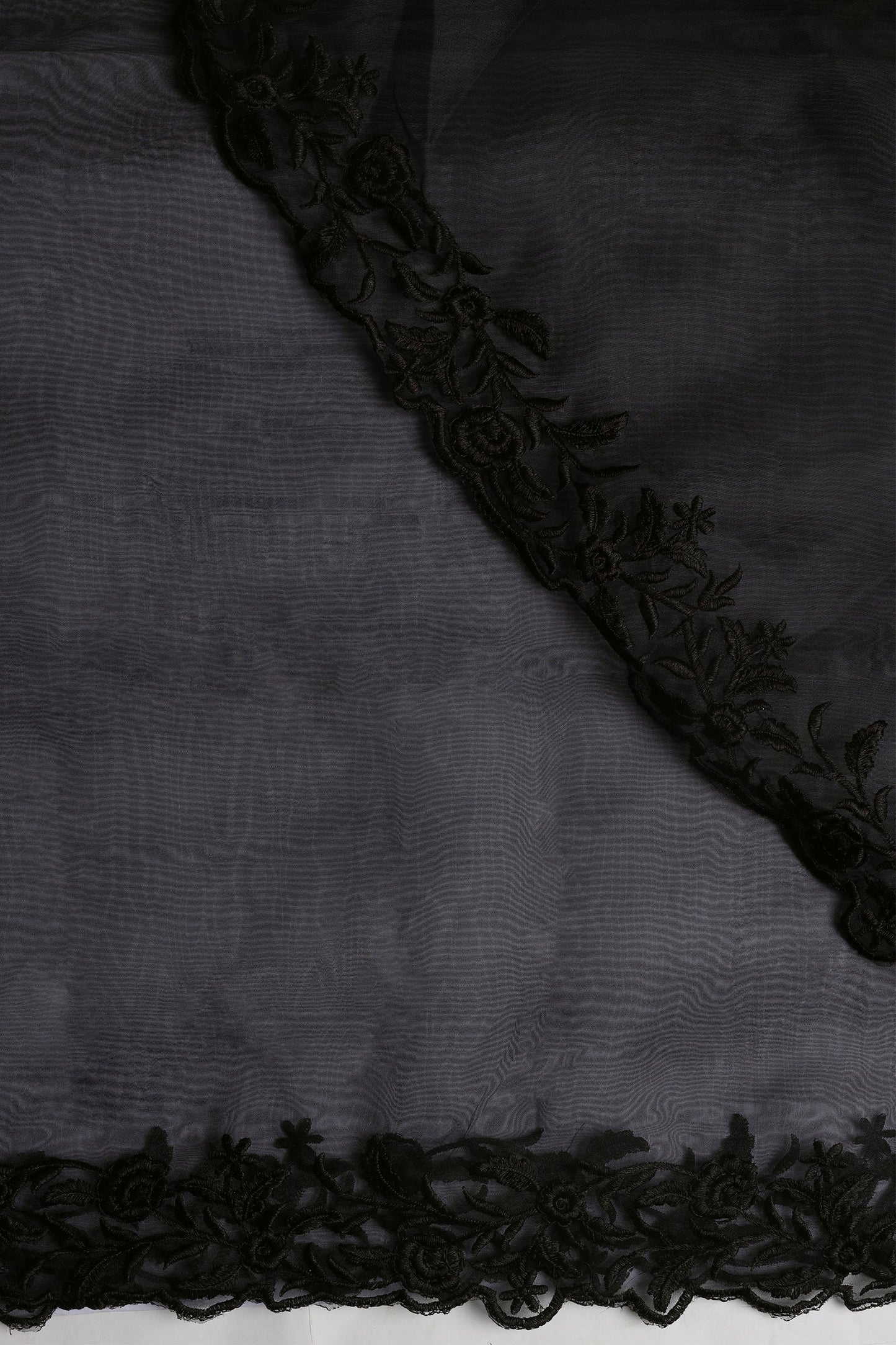 Teejh Noir Nightfall Organza Saree