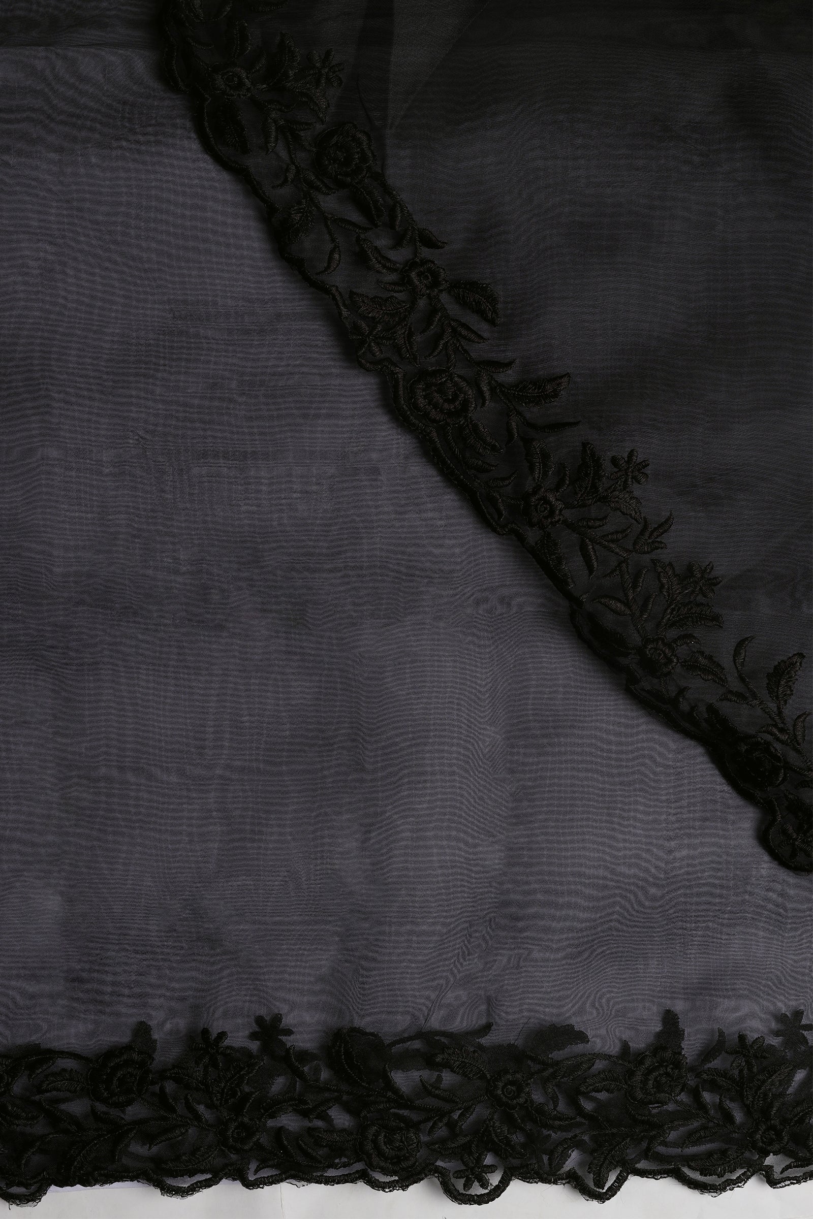 Teejh Noir Nightfall Organza Saree