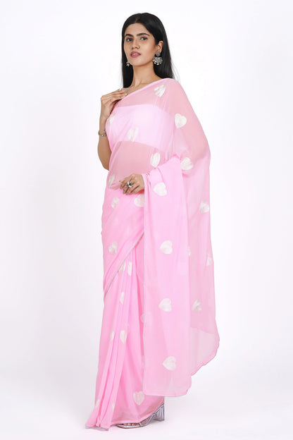 Teejh Platinum Love Georgette Saree