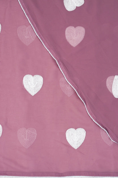 Teejh Mauve Charm Georgette Saree