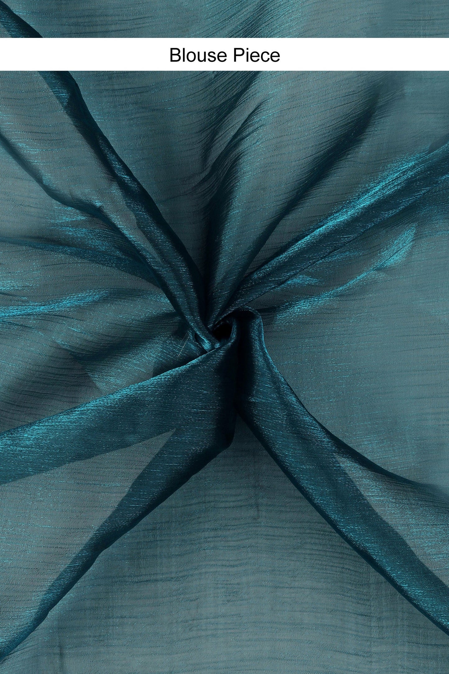 Teejh Aquamarine Tissue Charm Saree