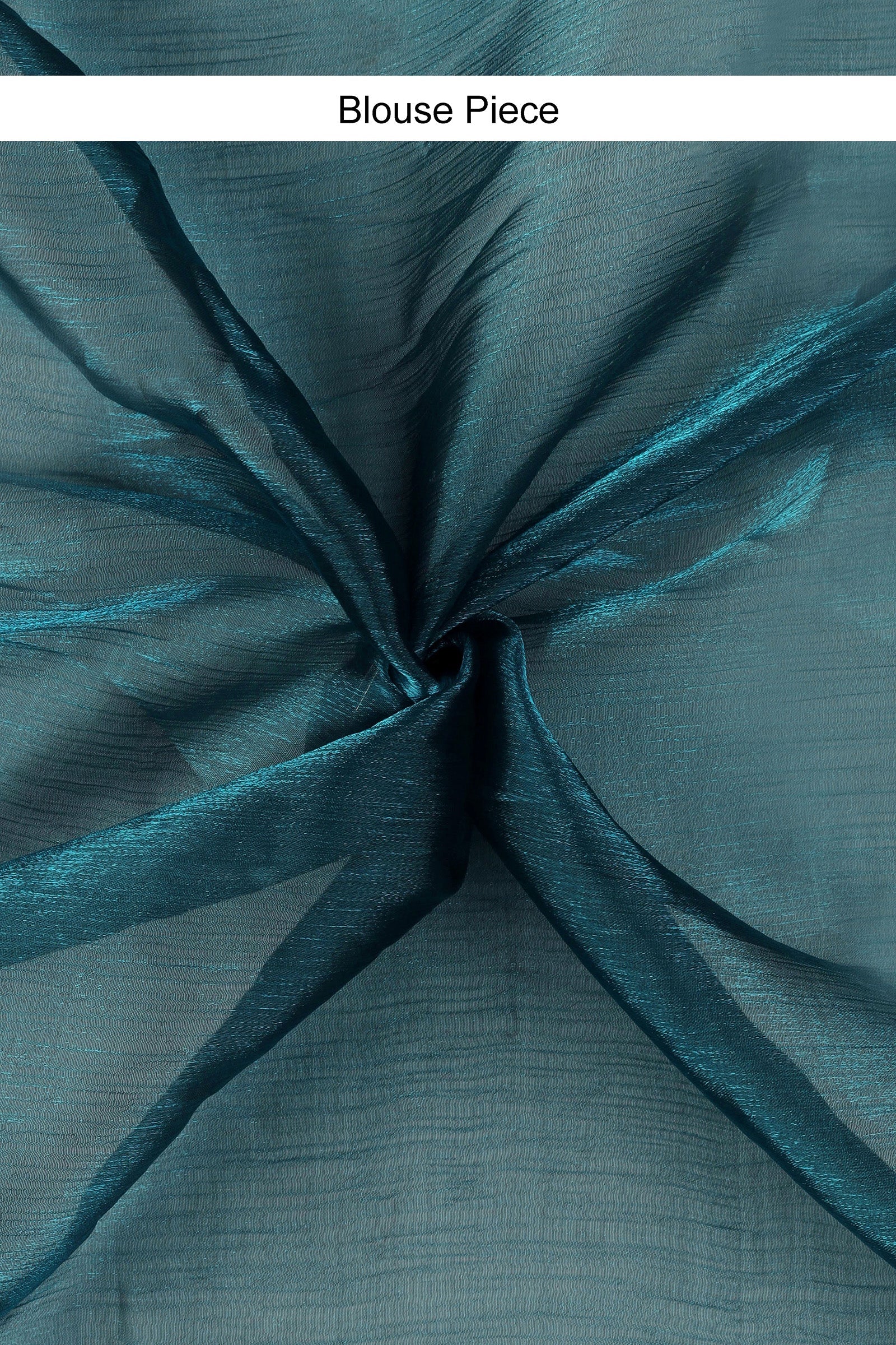 Teejh Aquamarine Tissue Charm Saree