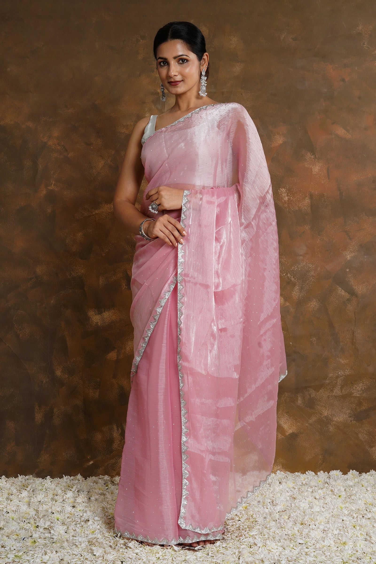 Teejh Orchid Whisper Tissue Saree