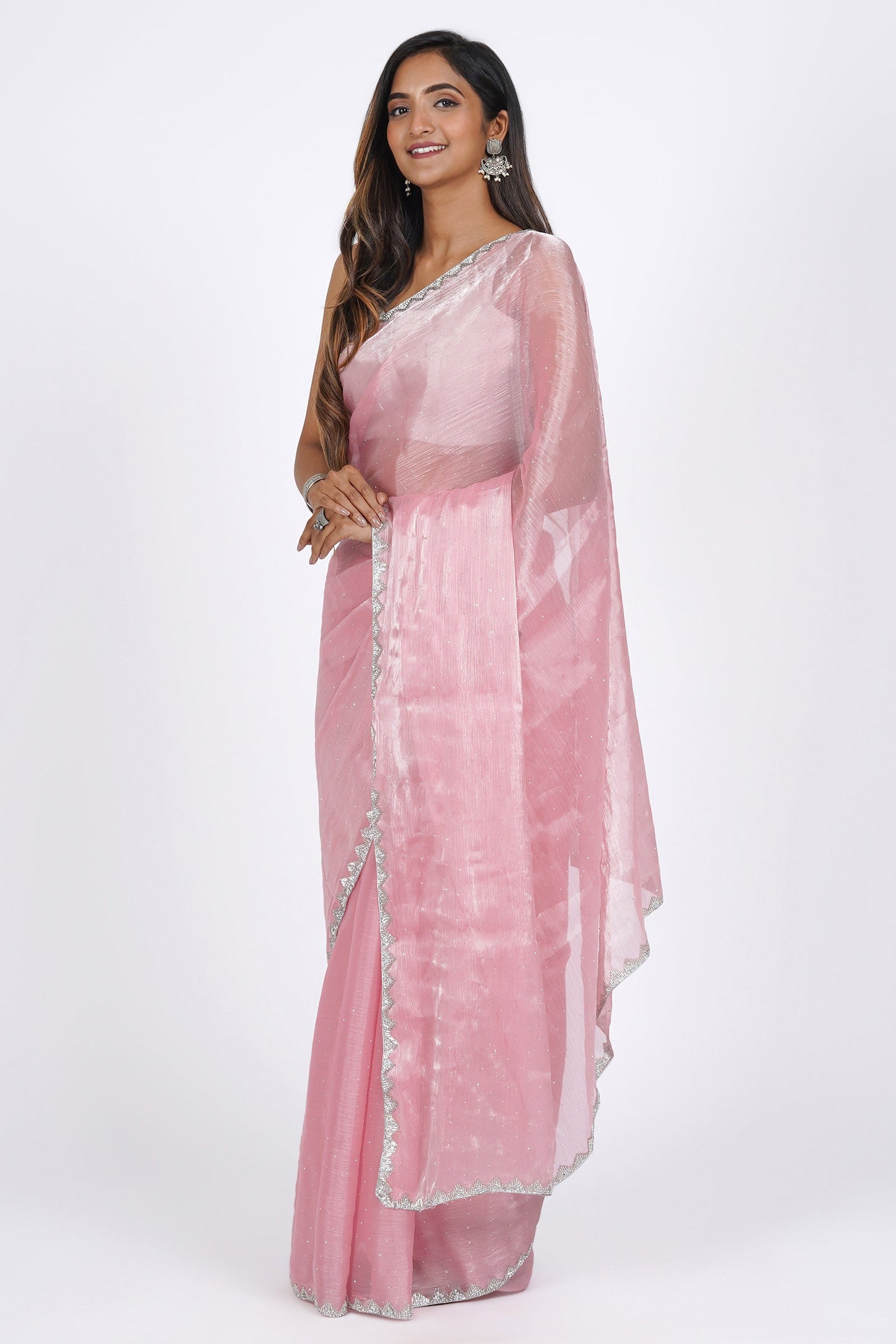 Teejh Orchid Whisper Tissue Saree