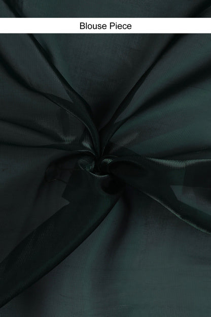 Teejh Emerald Elegance Tissue Saree