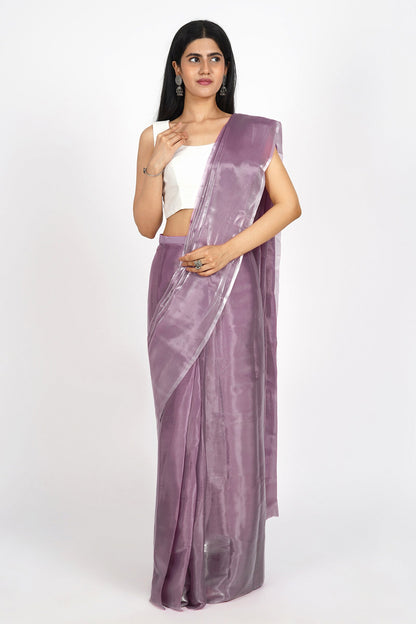 Teejh Lavender Kiss Tissue Pre-Draped Saree