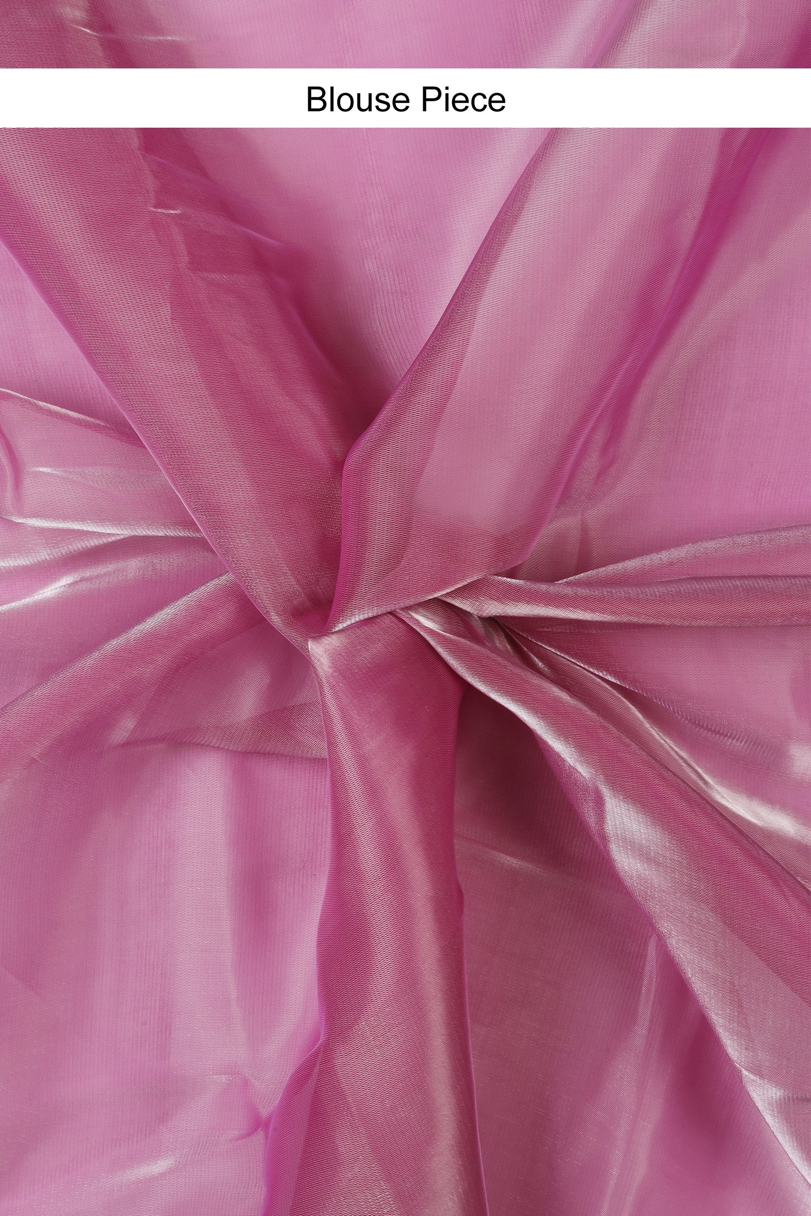 Teejh Barbie Pink Tissue Pre-Draped Saree