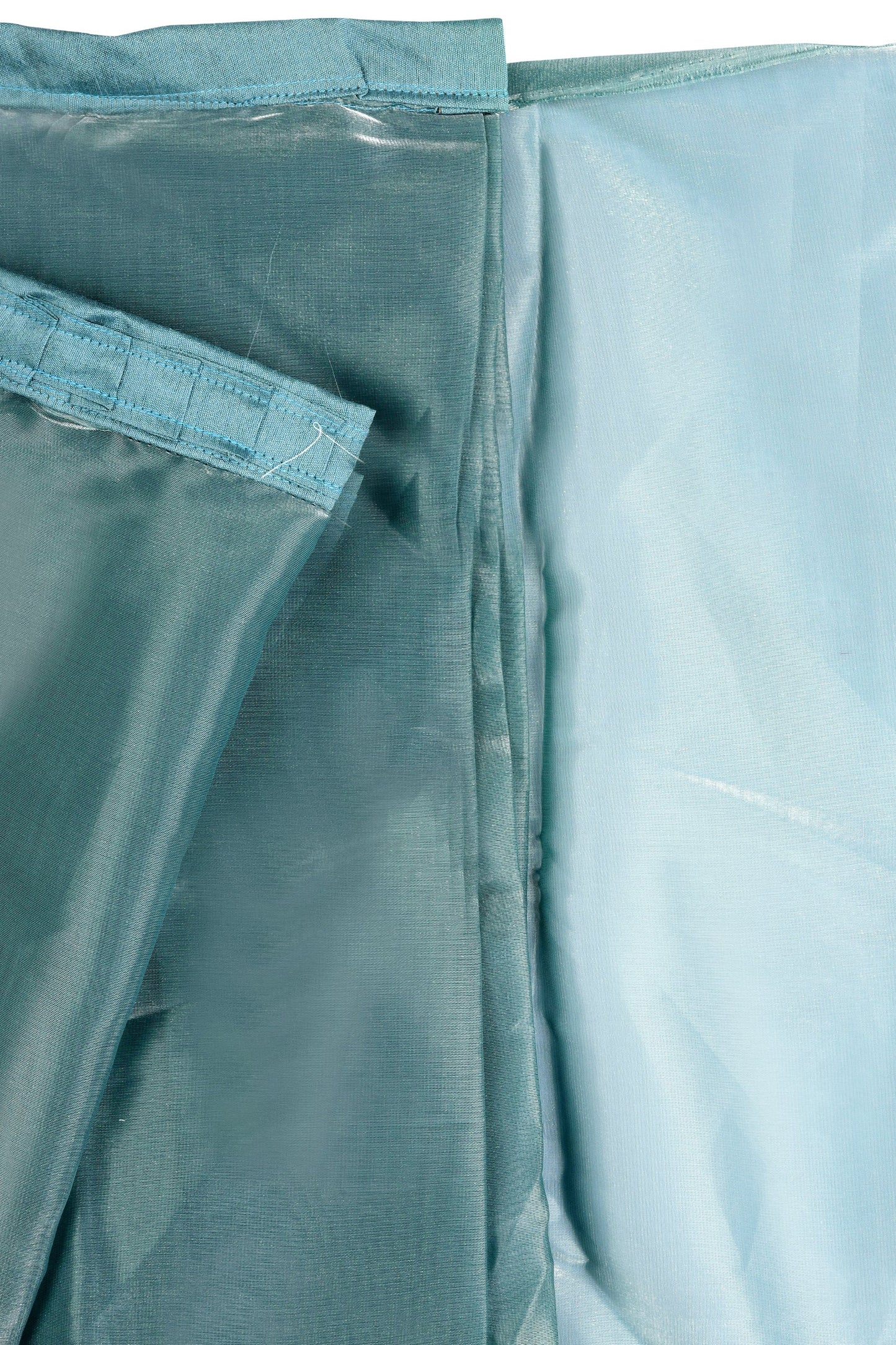 Teejh Sea Foam Green Tissue Pre-Draped Saree