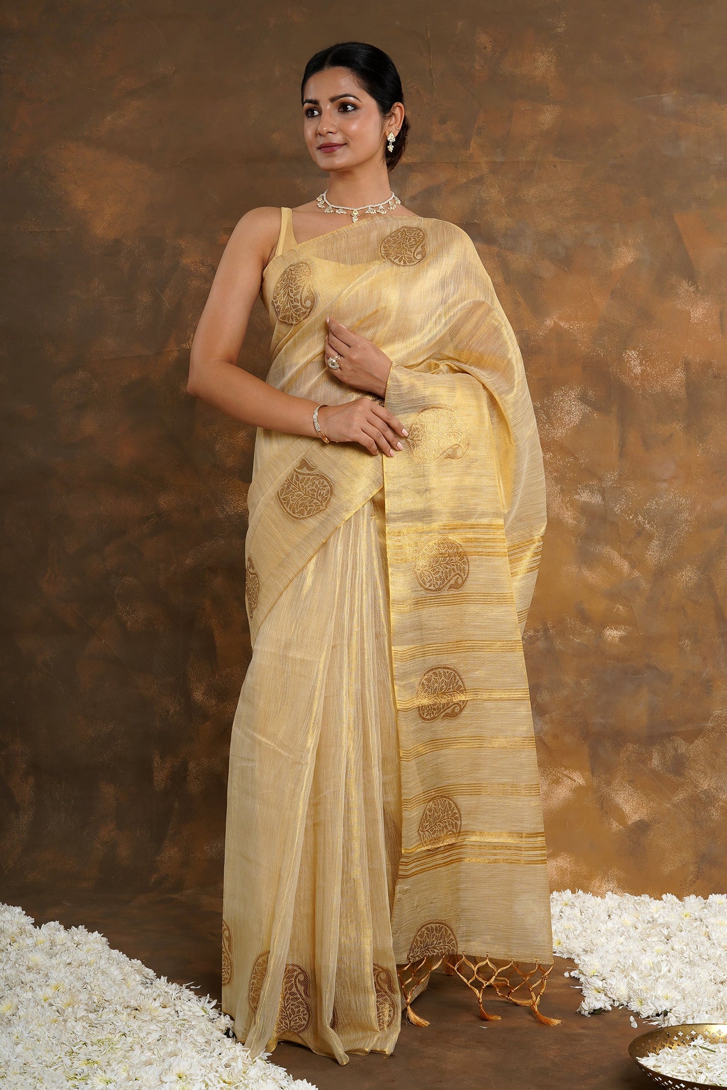 Teejh Devyani Tissue Silk Saree