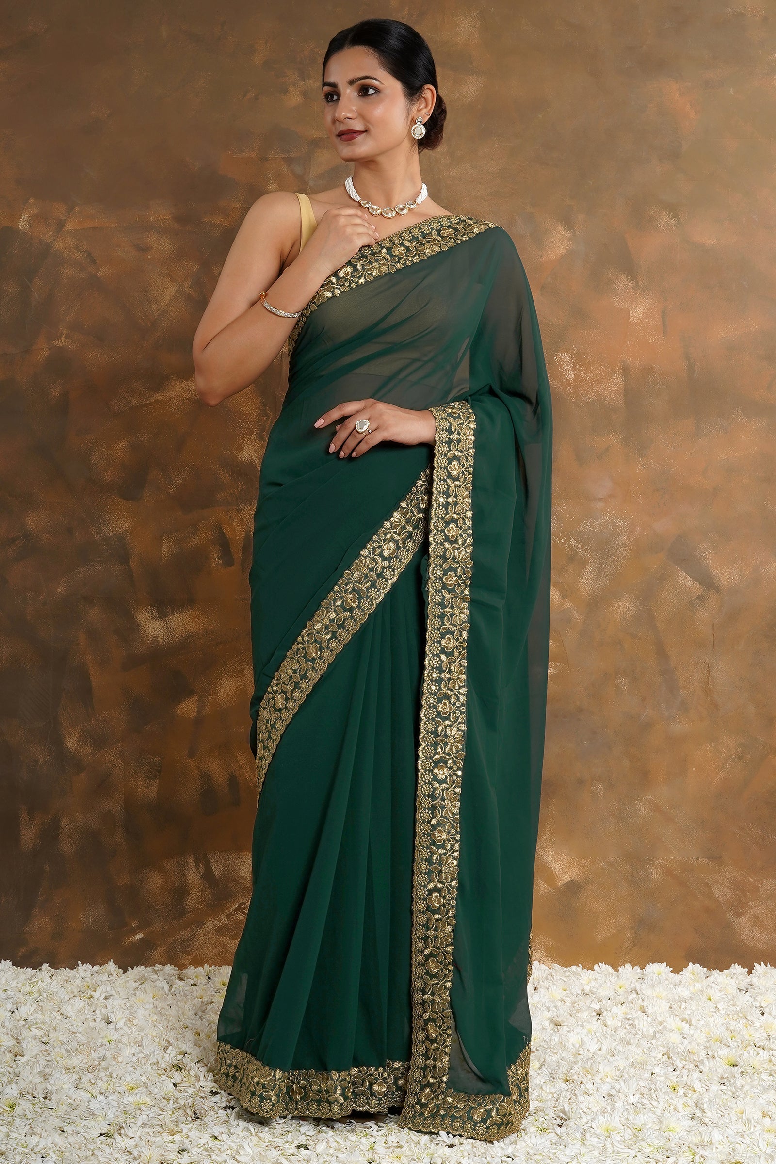 Teejh Niharika Georgette Saree