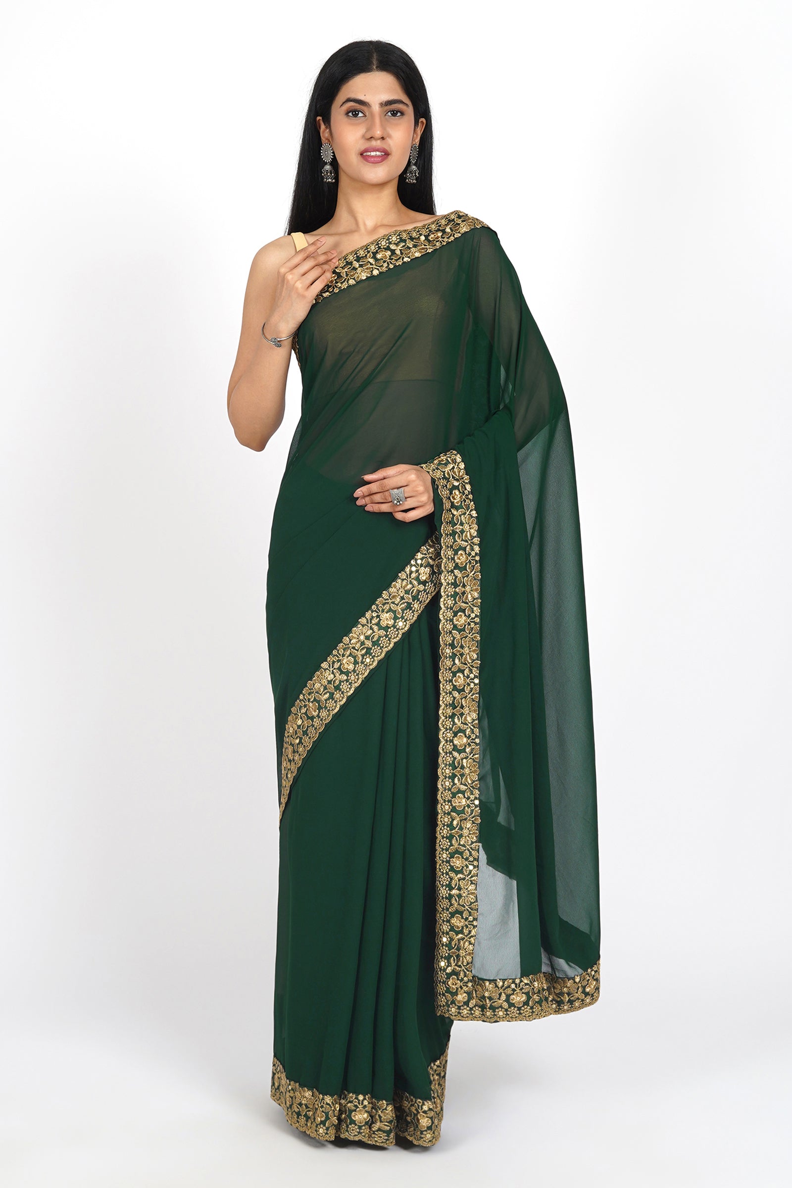 Teejh Niharika Georgette Saree