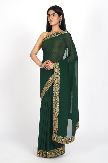 Teejh Niharika Georgette Saree