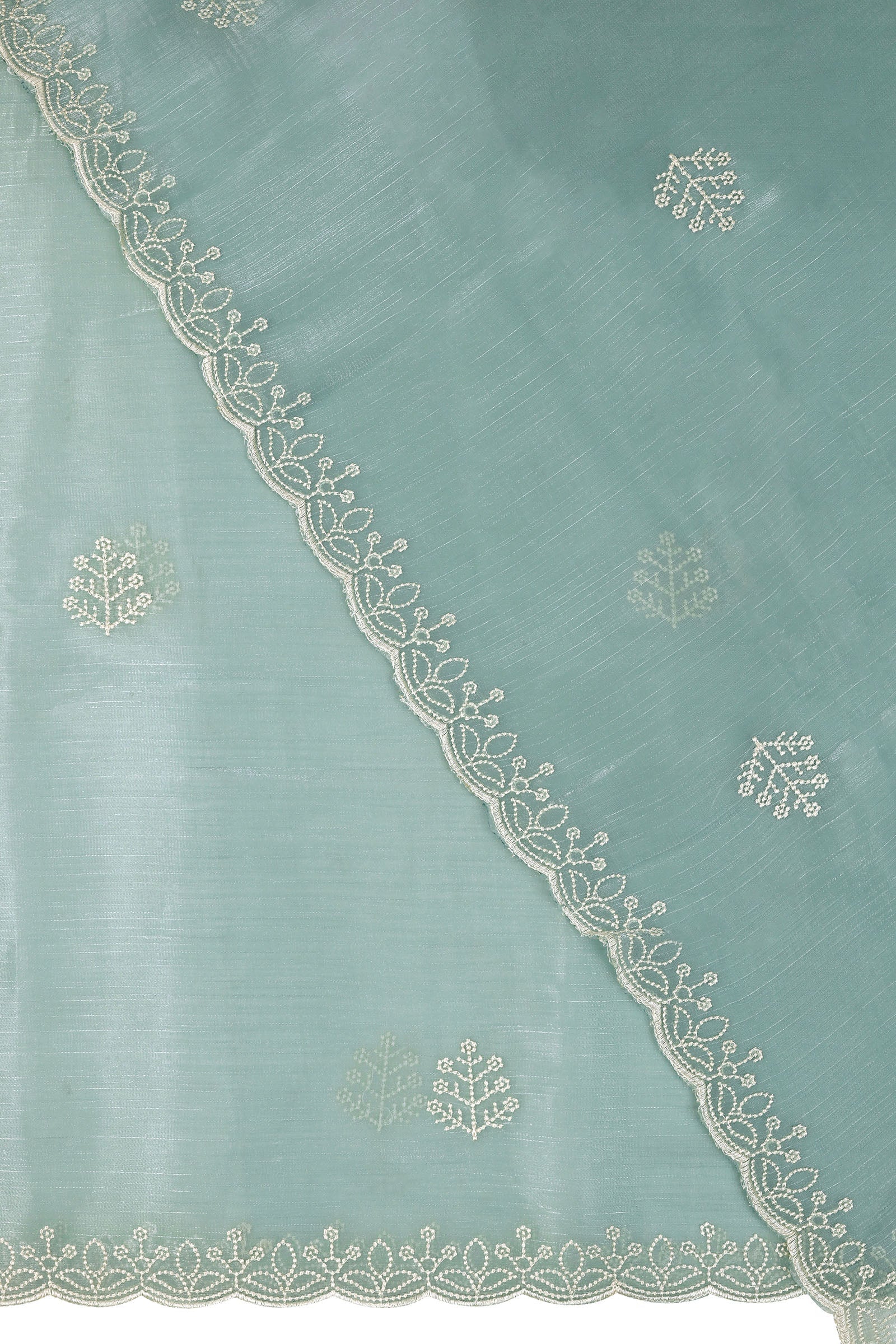Teejh Pravallika Blue Tissue Saree