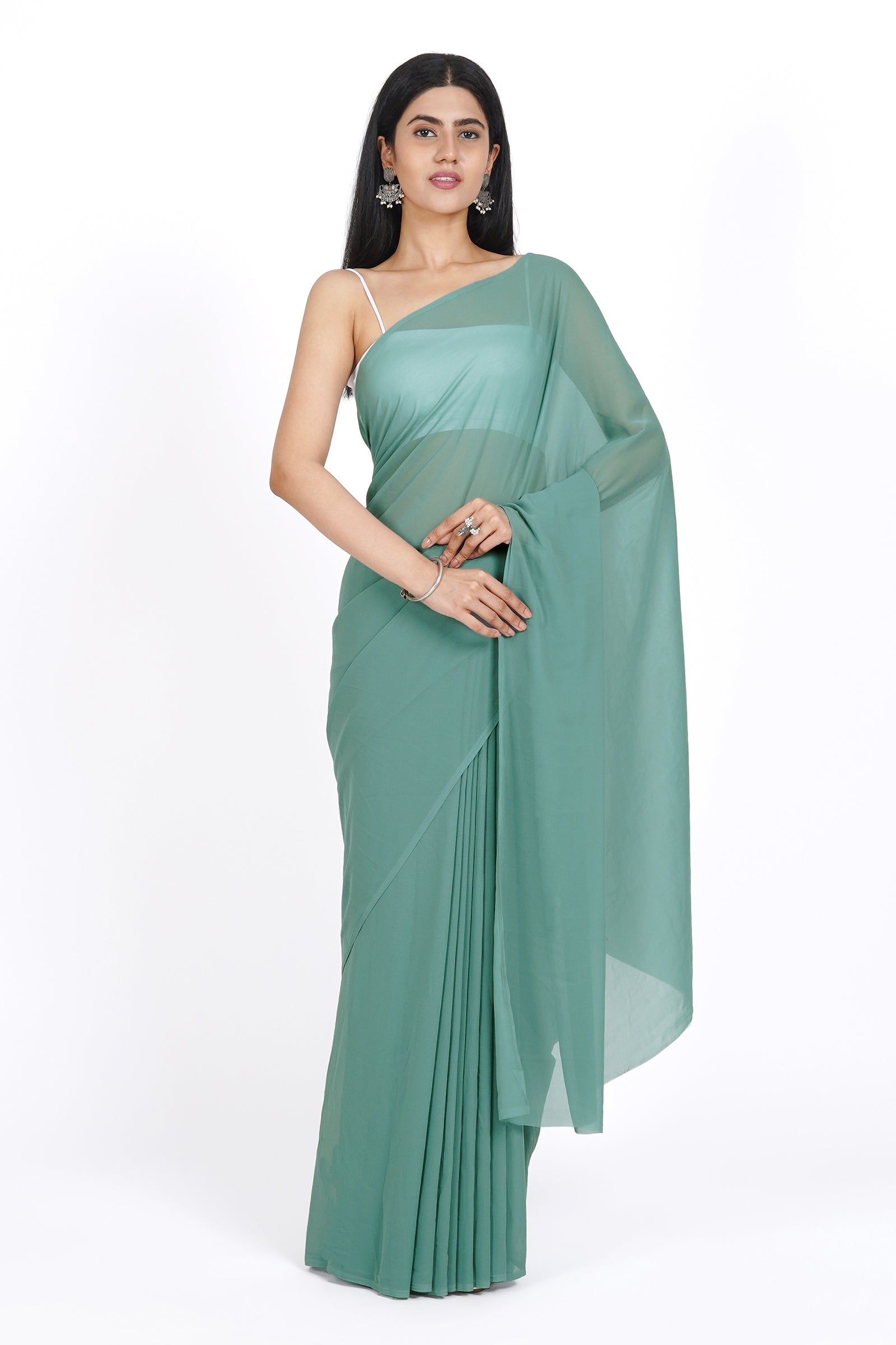 Teejh Kusumita  Georgette Saree