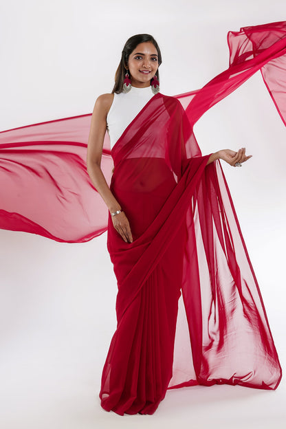 Teejh Savita  Georgette Saree